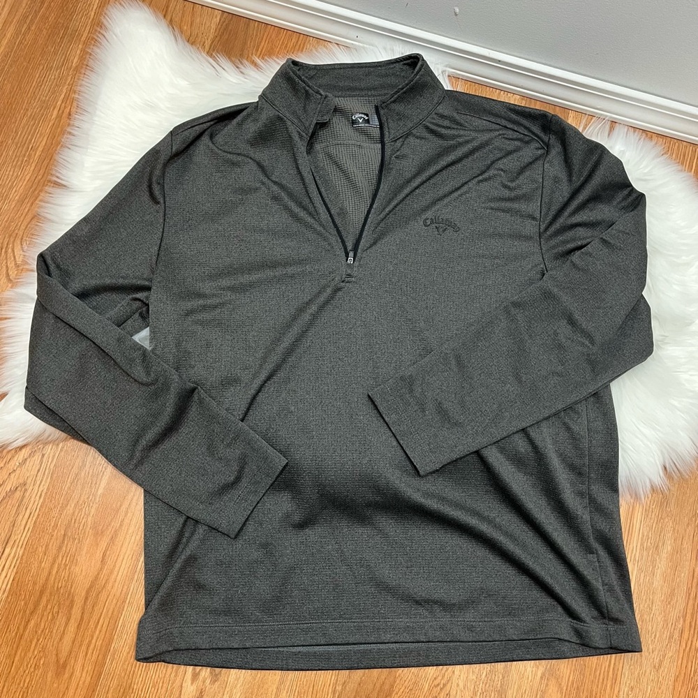 Men’s Callaway Golf Shirt Size XL Long Sleeve Gray